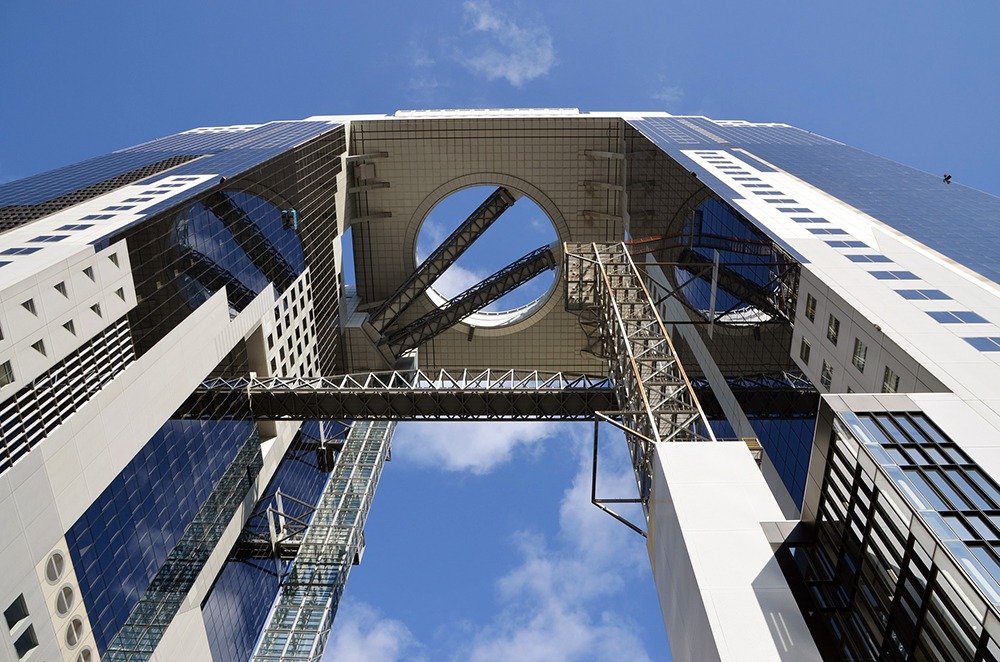 Osaka not only boasts an amazing food culture and night life, it also has modern architectural works of art. This is in Umeda, one of our top picks of places to stay in Osaka.